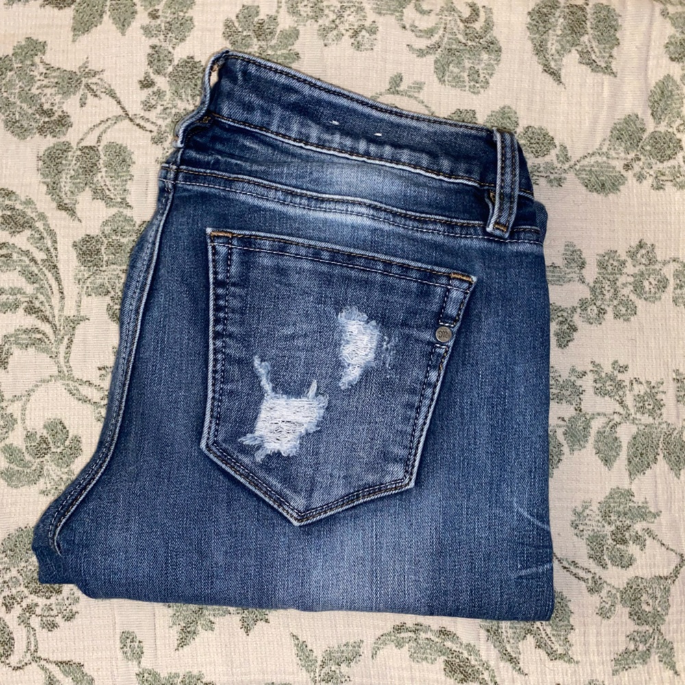 Miss Me Dark Blue Straight Jeans